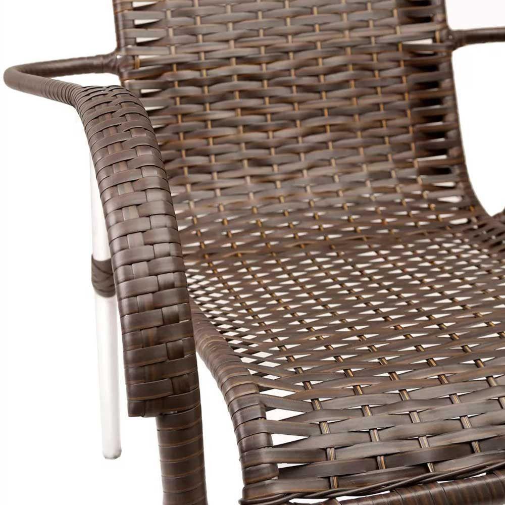 Kit 4 Cadeiras Vênus E Mesa De Centro Garden  Preto - 3