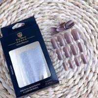 Blue Moon Unhas Postiças Marron Autocolantes Tamanho Médio (24 Unidades) - 2