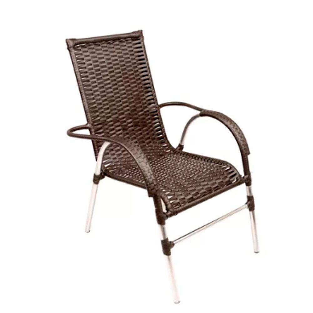 Kit 4 Cadeiras Vênus Alumínio E Mesa Emily  Preto - 3