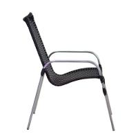 Kit 4 Cadeiras Emily Em Alumínio E Fibra  Preto - 6