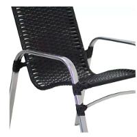 Kit 4 Cadeiras Emily Em Alumínio E Fibra  Preto - 7