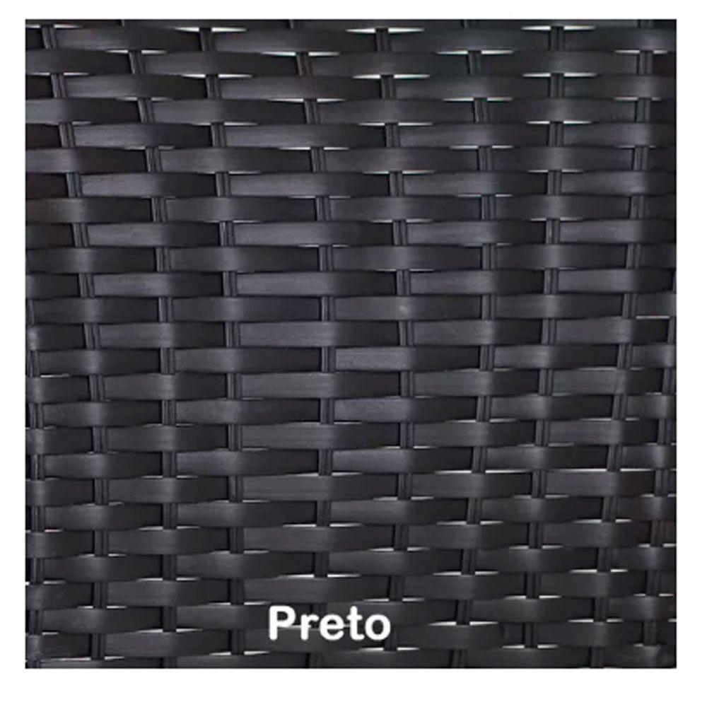 Kit 4 Cadeiras Angra Em Aluminio Com Almofada  Preto - 3