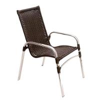 Jogo 4 Cadeiras Emily E Mesa Garden Em Alumínio Trama Preto - 2