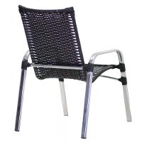 Kit 4 Cadeiras Emily Em Alumínio E Fibra  Preto - 7