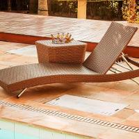 Espreguiçadeira Bona E Mesa Grécia Com Balde  Preto - 5