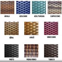 6 Banqueta Cannes Em Alumínio E Corda Náutica Preto - 2