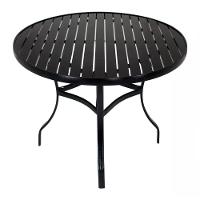 Mesa Com Tampo Ripado Alumínio Para Cozinha  Preto - 1