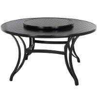 Mesa Tampo Giratório 1,50m Alumínio Edícula Preto - 1