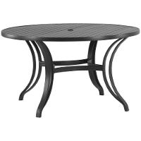 Mesa Em Alumínio Com Tampo Ripado De 150 Cm  Preto - 1