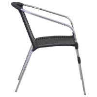 Conjunto 4 Cadeiras Floripa Em Alumínio  Preto - 5