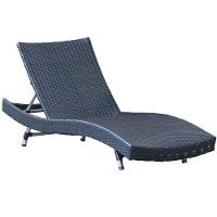 1 Espreguiçadeira Bona E Mesa Grécia Em Alumínio Trama Preto - 6