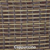 Jogo 4 Cadeiras Emily E Mesa Garden Em Alumínio Trama Capuccino