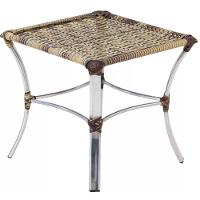 Jogo 4 Cadeiras Emily E Mesa Garden Em Alumínio Trama Capuccino - 8