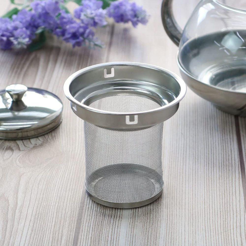 Bule Para Chá Com Infusor Vidro-inox 800ml - 3