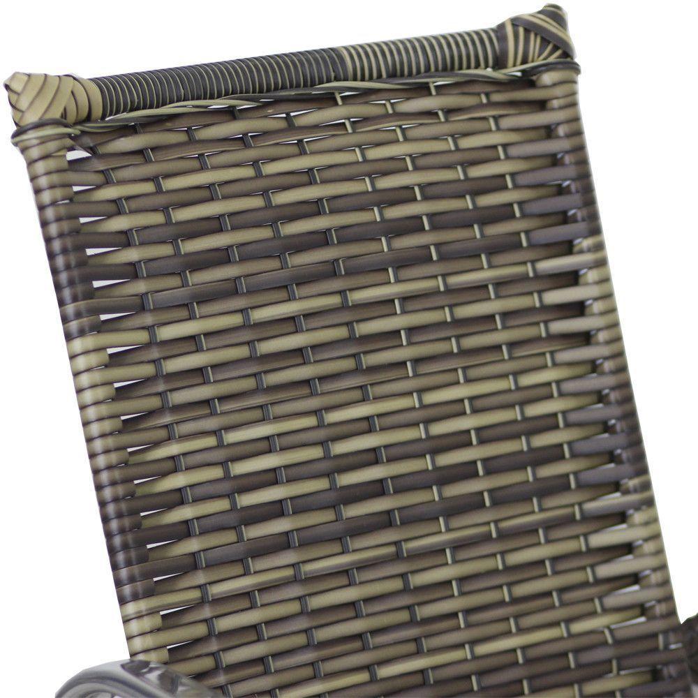 Jogo 4 Cadeiras Emily E Mesa Garden Em Alumínio Trama Capuccino - 3