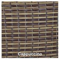 2 Cadeiras Emily Em Aluminio E Mesa De Centro  Capuccino