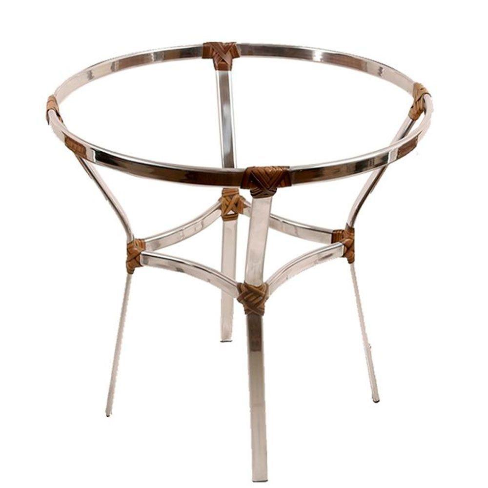 Mesa Ascoli Em Alumínio 70cm Altura X 80cm  Capuccino - 1