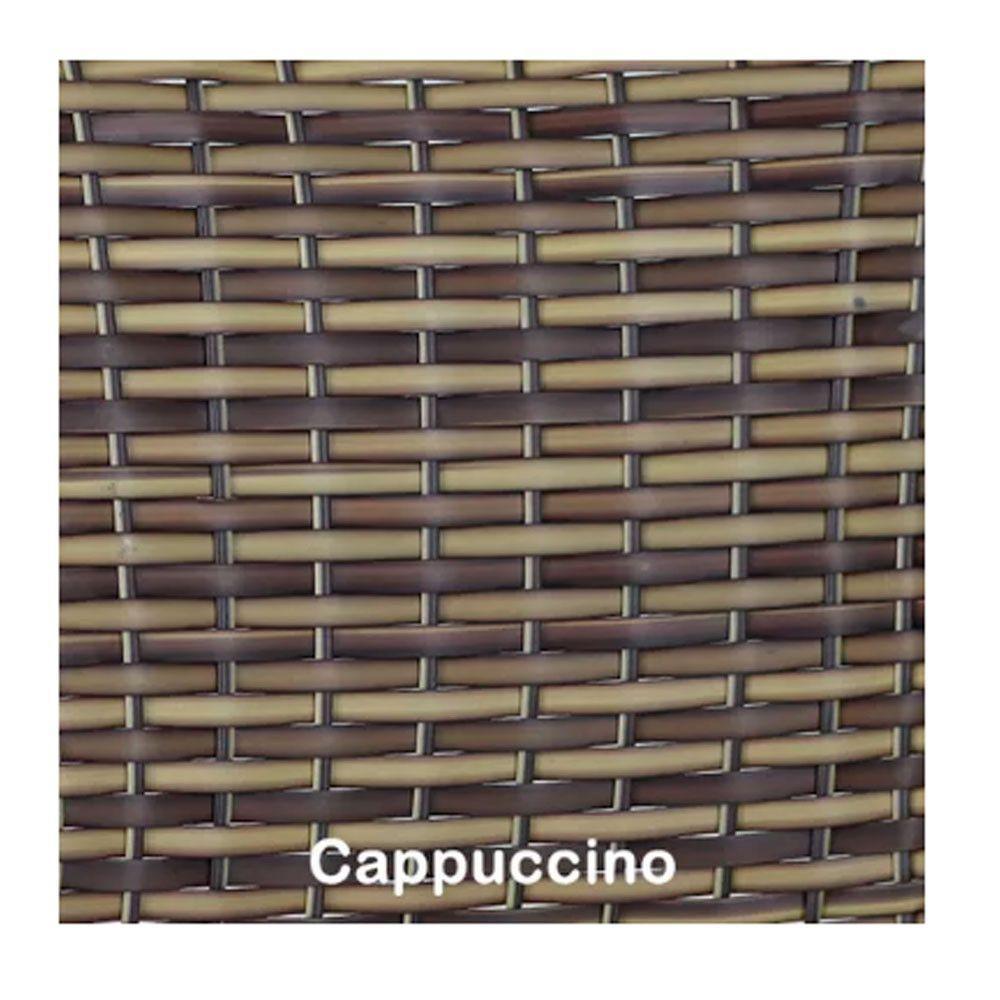 Kit 4 Cadeiras Angra Em Aluminio Com Almofada  Capuccino - 4