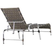 3 Espreguiçadeiras Catar Com Mesa Garden Para Piscina Trama Capuccino - 3