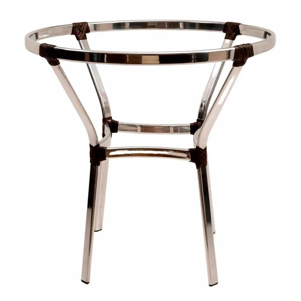 Mesa Ascoli Em Alumínio Para Varanda, Edícula Trama Capuccino - 4