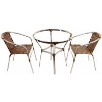 Mesa Ascoli Em Alumínio Para Varanda, Edícula Trama Capuccino - 5