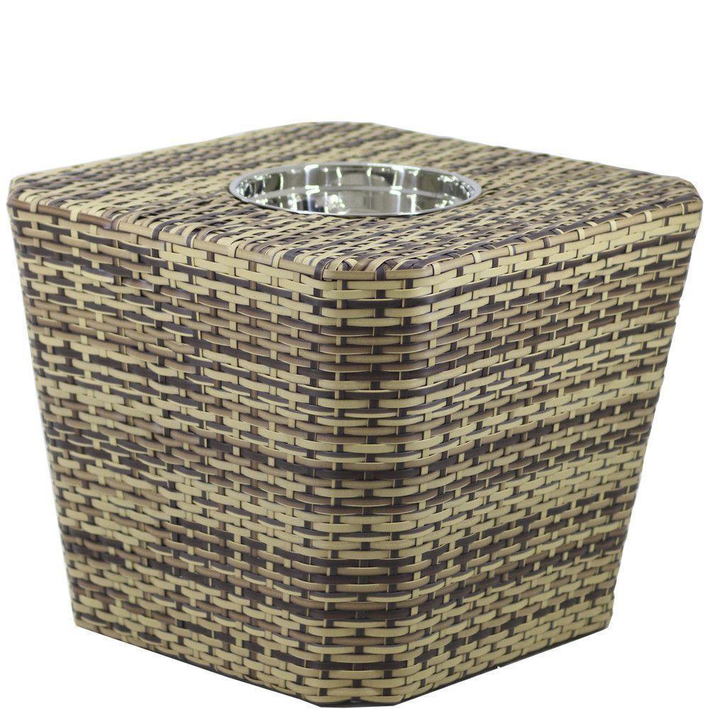 Mesa Grécia Em Alumínio Com Balde  Capuccino - 2