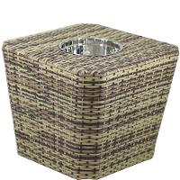 Mesa Grécia Em Alumínio Com Balde  Capuccino - 1