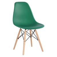 Mesa Redonda Eames 100 Cm Branco + 5 Cadeiras Eiffel Dsw Verde Escuro - 6