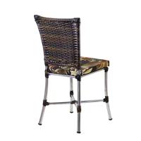 Kit 4 Cadeiras Angra Em Aluminio Com Almofada  Pedra Ferro - 4