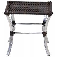 Jogo 4 Cadeiras Emily E Mesa Garden Em Alumínio Trama Pedra Ferro - 5