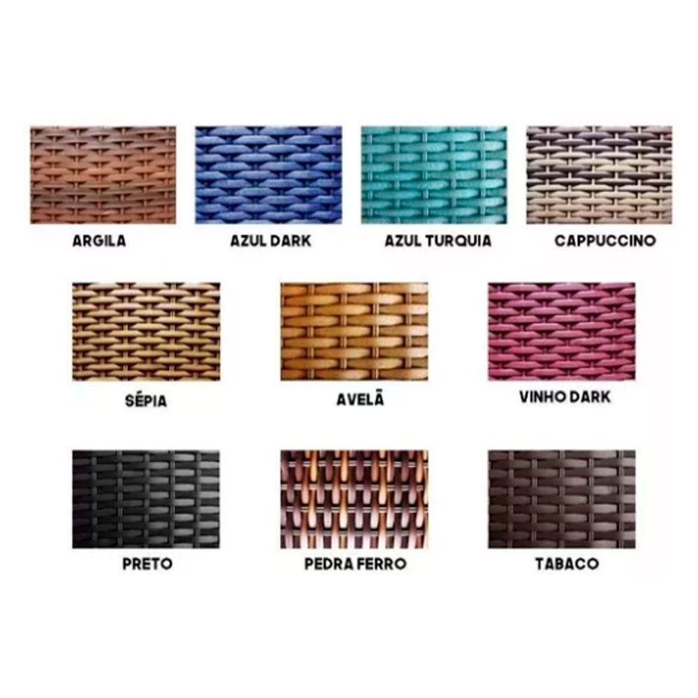 2 Cadeiras Em Ferro E Mesa De Centro Vênus Trama Pedra Ferro - 2