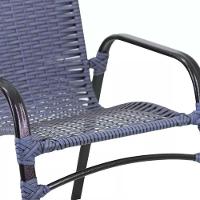 4 Cadeiras Emily E Mesa Roma Com Tampo Ripado Pedra Ferro - 3