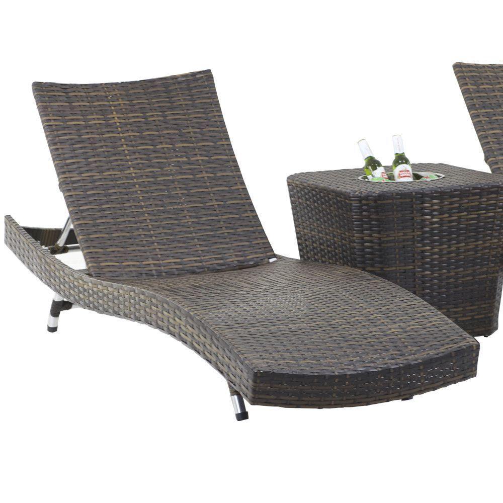 Kit 2 Espreguiçadeiras Bona E Mesa Grécia  Pedra Ferro - 4