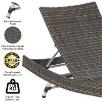 Kit 2 Espreguiçadeiras Bona E Mesa Grécia  Pedra Ferro - 3