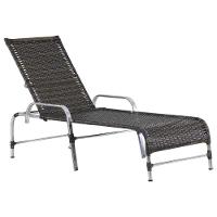 3 Espreguiçadeiras Catar Com Mesa Garden Para Piscina Trama Pedra Ferro - 2