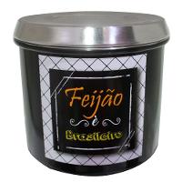 Conjunto De Mantimentos Preto Decorado Em Alumínio Para Cozinha 5 Peças - 2