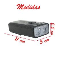Farol Lanterna Led Recarregável 2 Leds Para Bicicleta - 2