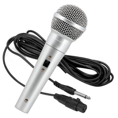 Microfone Weisre Profissional Dinâmico Cabo 3 Metros