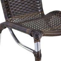 Kit 4 Banquetas Fortaleza Em Alumínio Alta Edícula Cozinha Pedra Ferro - 3