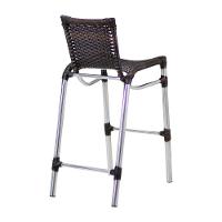 Kit 4 Banquetas Fortaleza Em Alumínio Alta Edícula Cozinha Pedra Ferro - 5