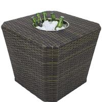 Mesa Grécia Em Alumínio Com Balde P- Bebidas  Pedra Ferro - 1