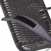 Cadeira De Balanço Em Alumínio Jardim Trama Pedra Ferro - 3