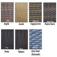 Conjunto 4 Banquetas E Bistrô Cannes Em Alumínio Trama Pedra Ferro