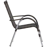 Cadeira Vênus Fibra Sintética Jardim Trama Pedra Ferro