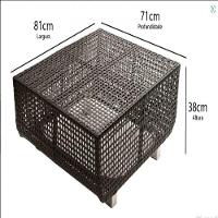 Jogo De Sofá E Poltronas Malibu Com Mesa Em Alumínio Pedra Ferro - 2