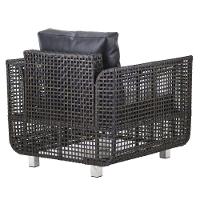 Jogo De Sofá E Poltronas Malibu Com Mesa Em Alumínio Pedra Ferro - 6