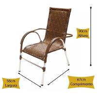 Kit 4 Cadeiras Vênus E Mesa De Centro Garden  Argila - 2