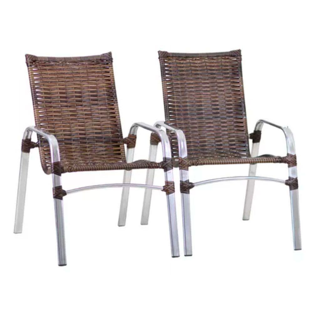 Kit 4 Cadeiras Emily Em Alumínio E Fibra  Argila - 5