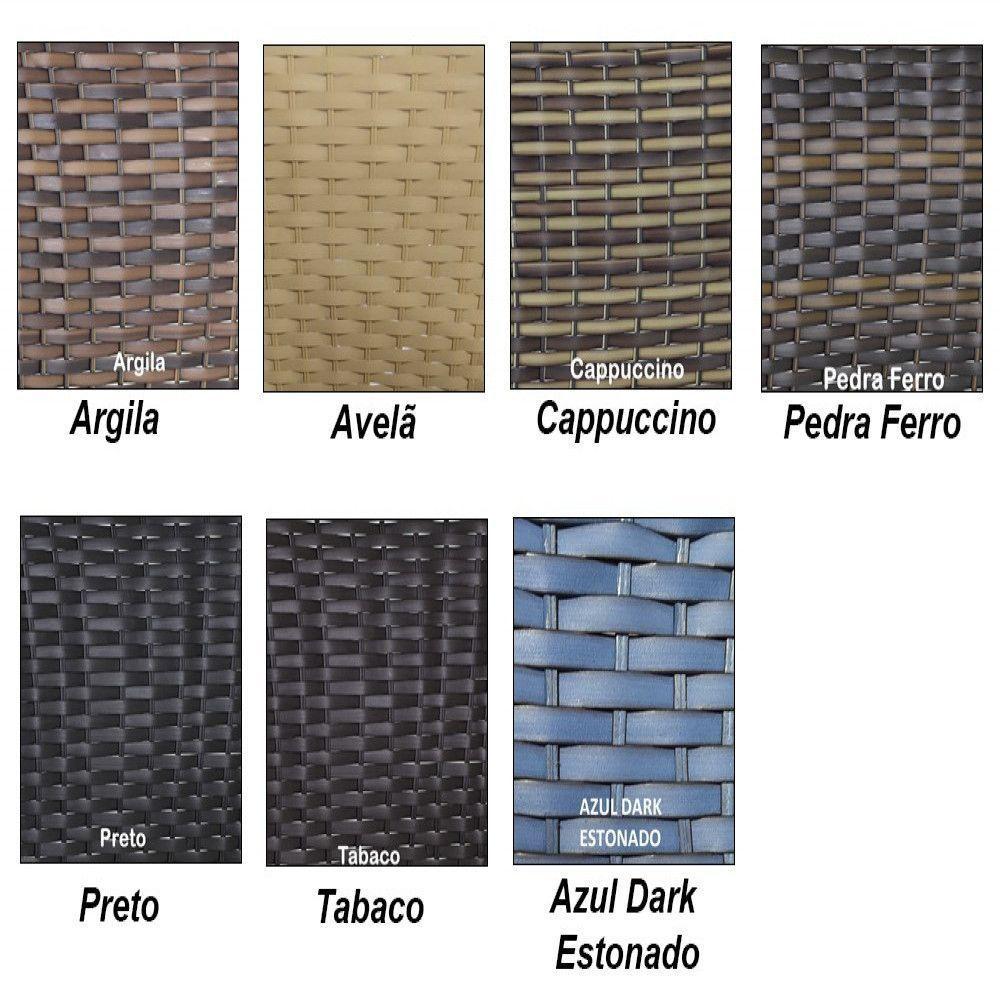 Conjunto 4 Banquetas E Bistrô Cannes Em Alumínio Trama Argila - 3