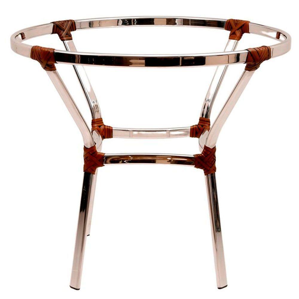 Mesa Ascoli Em Alumínio 70cm Altura X 80cm  Argila - 1